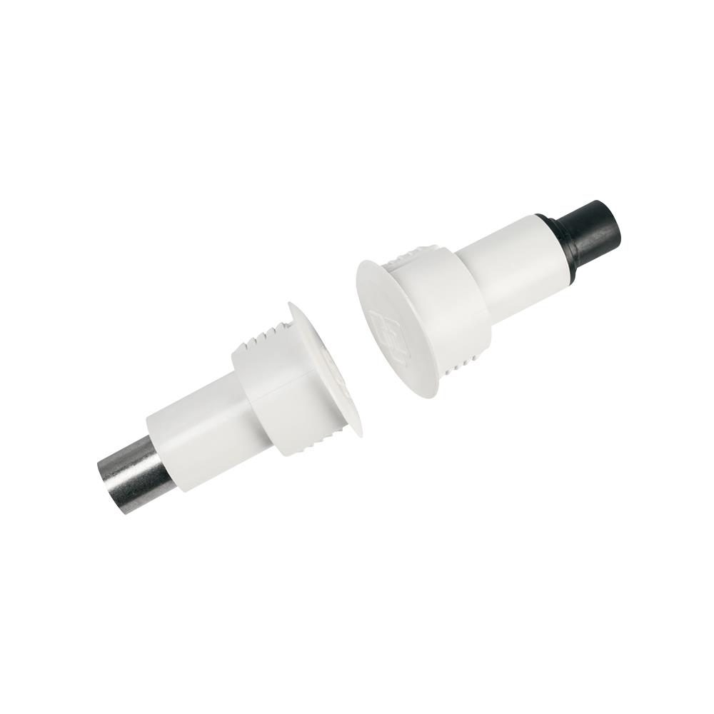 ARITECH ARITECH SERIES HARDWIRED REED SWITCH WHITE DETECTION GAP 12.7MM 1 x SPDT OUTPUT PLASTIC RECESSED MOUNT 25.4MM HOLE CUTOUT CONTACT 28.6DIAx39.7H MAGNET WITH 304MM CABLE
