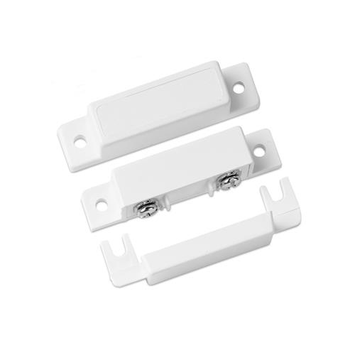 SENTROL HARDWIRED REED SWITCH WHITE DETECTION GAP 19MM 1 x N/C OUTPUT (DRY) PLASTIC SURFACE MOUNT CONTACT 14Hx53Wx13D MAGNET WITH SCREW TERMINALS