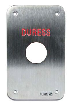 PIEZO BUTTON RED ON CUSTODIAL HEAVY DUTY S/S PLATE STD WITH 