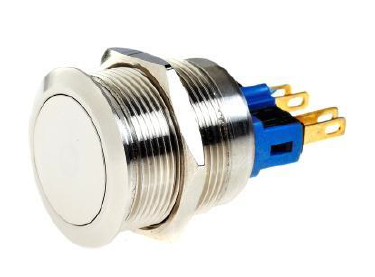 GQ22-11 Anti-Vandal Stainless Steel Pushbutton switch 22mm with 1NO+1NC
