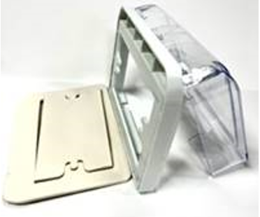 ARLMS-118 CLEAR COVER SUITS STANDARD SWITCH PLATE SIZES 70x115 (MM) PLASTIC