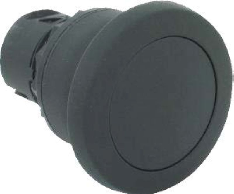 800FP-MM42 MUSHROOM HEAD PUSH BUTTON IP66/IP69K 40DIAx44D (MM) BLACK