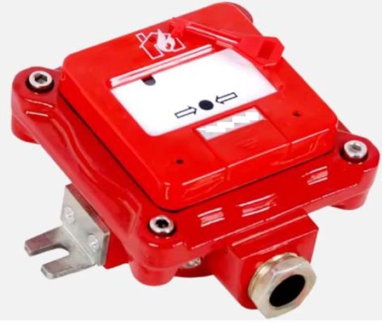 ARLCPEXDFANS-RD EXPLOSION PROOF MANUAL CALL POINT KEY RESET ATEX IP65 24VDC RED