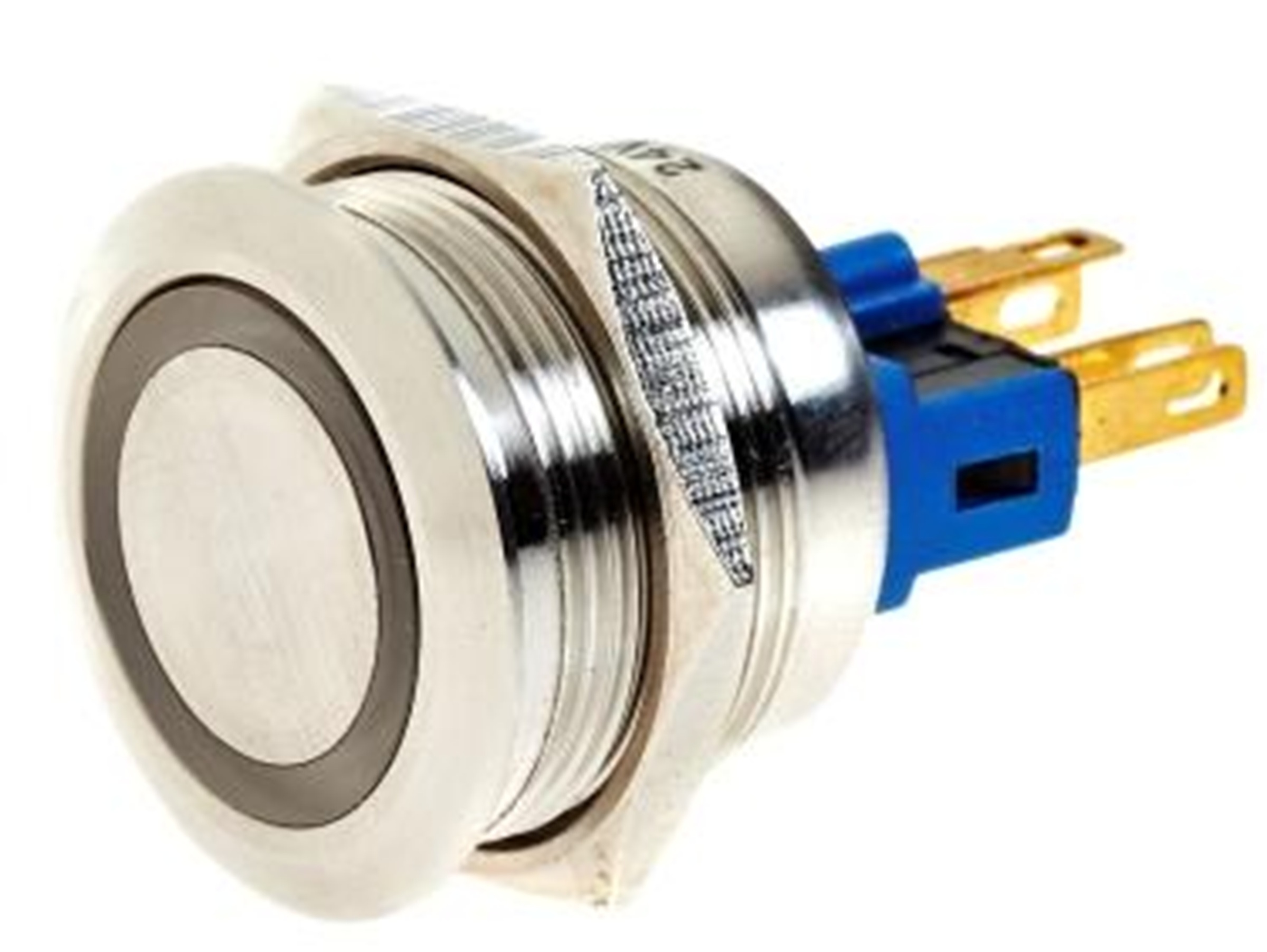 ARLIN GQ2211R-ALT-GN-24V 22MM LATCHING ANTIVANDAL SWITCH 1NO+1NC RING LED IP65 24V GREEN