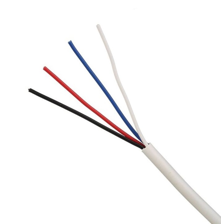 SECURITY CABLE 14/0.20 4 CORE UNSCREENED PVC SHEATH 300M WHITE