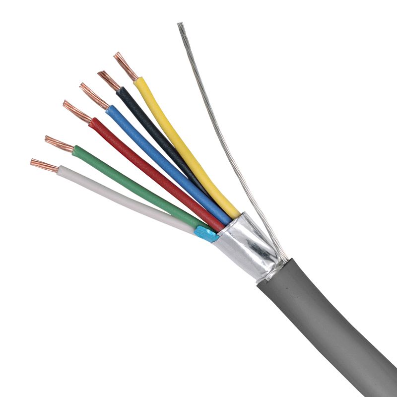 SECURITY CABLE 7/0.20 6 CORE SHIELDED PVC SHEATH 300M GREY