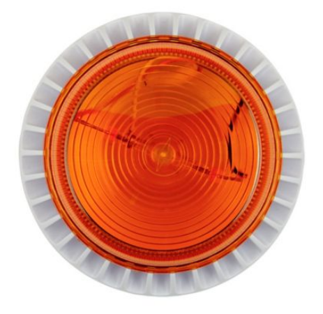 EATON AMBER AUDIO & VISUAL STROBE LIGHT SURFACE MOUNTED PLASTIC 24VDC IP65