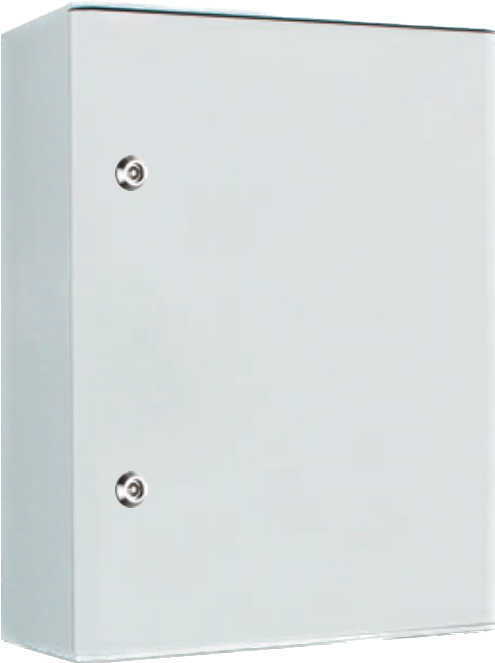GRP P1 ELECTRICAL ENCLOSURE SILVER OPERATE TEMP -50°C~85°C IP65 IK10 WITH 2 x QUARTER TURN LOCKS WALL MOUNTED