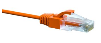 DATAMASTER SLIM CAT6 PATCH LEAD STP 28AWG PE LSZH( L/SMK 0 HAL) SHEATH 0.25M ORANGE