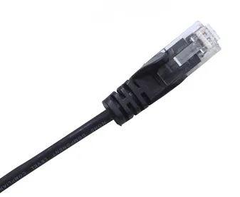 DATAMASTER SLIM CAT6 PATCH LEAD UTP 28AWG PE LSZH( L/SMK 0 HAL) SHEATH 1.5M BLACK