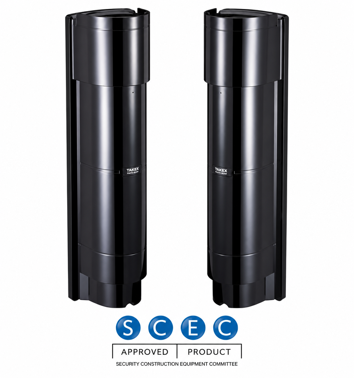 TAKEX HARDWIRED PE BEAM WITH QUAD BEAM BLACK 200M DETECTION AREA 1x SPDT OUTPUT PLASTIC WALL/ POLE MOUNT IP65 12-30VDC