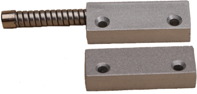 TANE HARDWIRED ROLLER DR REED SWITCH SILVER DETECTION GAP 30MM 1 x N/O OUTPUT (DRY) METAL SURFACE MOUNT CONTACT & MAGNET SAME SIZE WITH 458MM ARMORED CABLE