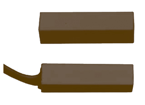 TANE HARDWIRED REED SWITCH BROWN DETECTION GAP 18MM 1 x N/C OUTPUT (DRY) PLASTIC SURFACE MOUNT CONTACT & MAGNET SAME SIZE WITH 305MM CABLE