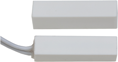 TANE HARDWIRED REED SWITCH WHITE DETECTION GAP 18MM 1 x N/C OUTPUT (DRY) PLASTIC SURFACE MOUNT CONTACT & MAGNET SAME SIZE WITH 305MM CABLE