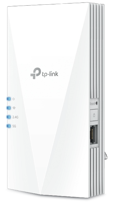 TP-LINK WI-FI EXTENDER DUAL-BAND 802.11 a/n/ac/ax/b/g/n WIRELESS 1x GIG ETHERNET, WIFI6 WHITE 300Mbps @ 2.4Ghz 1201 Mbps @ 5Ghz 240VDC SUPPORTS ONEMESH