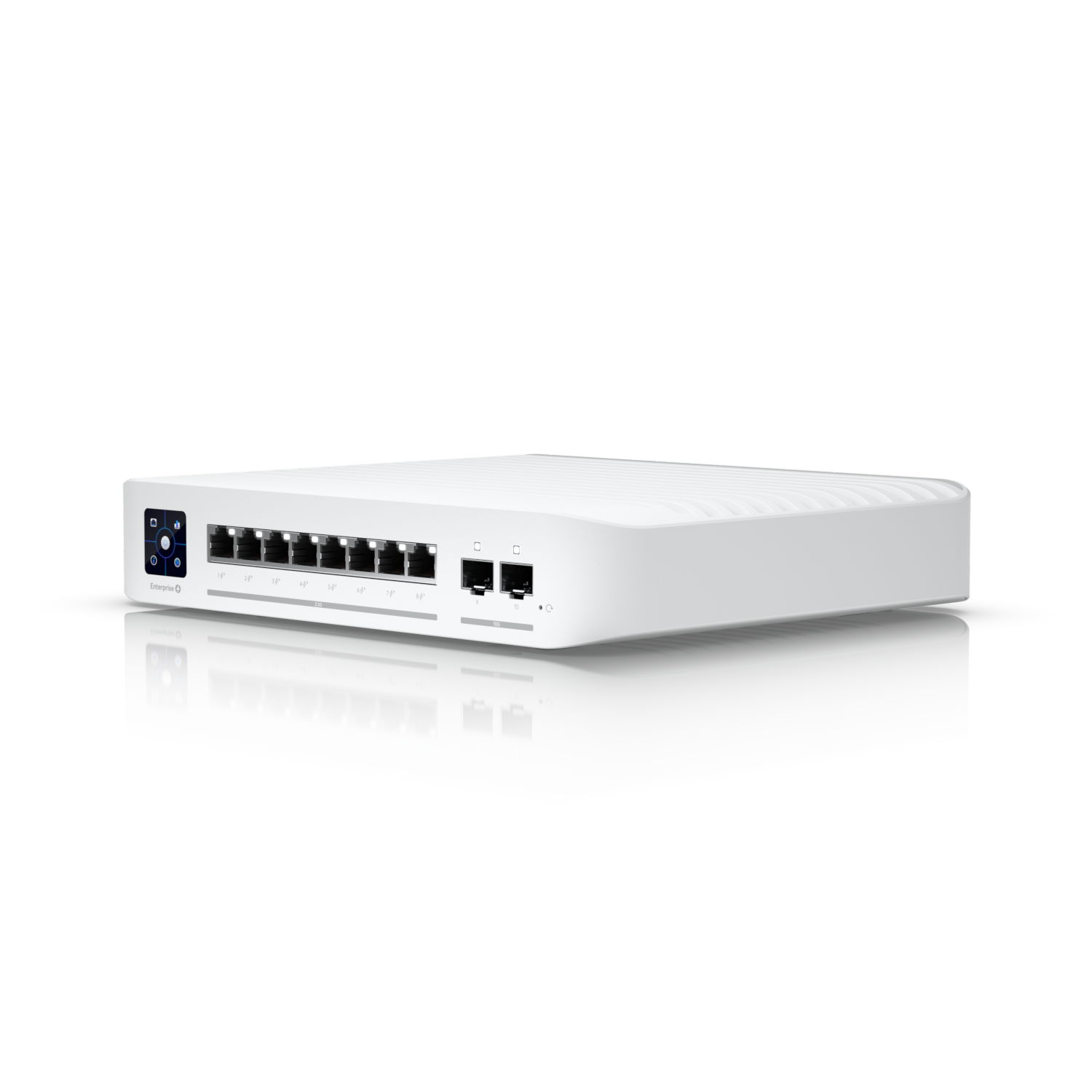 UBIQUITI USW-ENTERPRISE-8-POE 8PORT 2.5GBE POE+ MANAGED L3 SWITCH 2X 10G SFP+