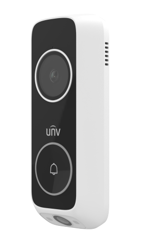 DUAL LENS 1 BUTTON VIDEO DOOR BELL MAIN : 3MP SUB : 2MP 2.4/5GHZ WIFI DWDR BUILT-IN MIC/SPKR IR+ WHITE/LED 5M BLACK/WHITE