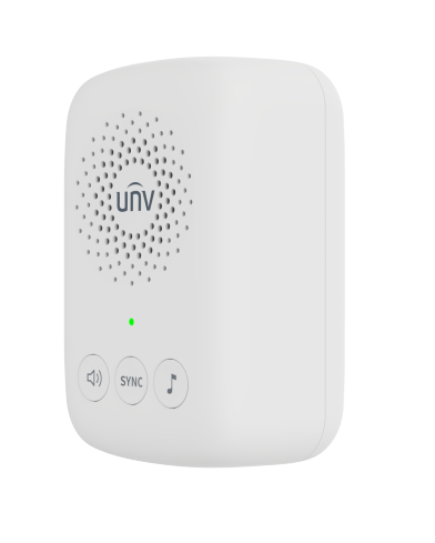 WIRELESS CHIME WITH BUILT-IN SPEAKER 5 LEVEL VOLUME ADJUSTMENT 433MHZ WHITE 240VAC