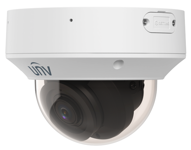 PRO SERIES IP CAMERA WHITE AI PEOPLE COUNT 4MP H.264/5/5+ DOME 140 TRUE WDR METAL 2.8-12MM MOTORISED LENS 4X ZOOM LIGHT HUNTER IR 40M POE+ IP67 BUILT IN MIC AUDIO IN AUDIO OUT 3 x ALARM IN 2 x ALARM OUT SUPPORT UP TO 512GB SDIK10 12VDC