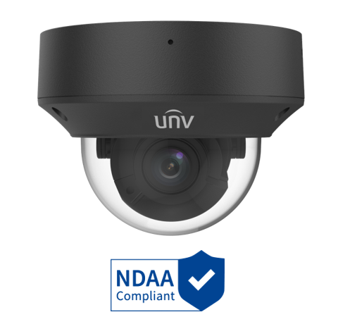 PRIME-I SERIES IP CAMERA BLACK AI 5MP H.264/5/5+/ MJPEG DOME 120 WDR PLASTIC/METAL 2.7-13.5MM MOTORISED LENS 5X ZOOM LIGHT HUNTER IR 40M POE IP67 BUILT IN MIC AUDIO IN AUDIO OUT 1 x ALARM IN 1 x ALARM OUT SUPPORT UP TO 256GB SD IK10 12VDC