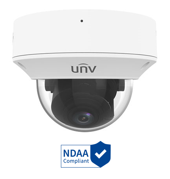 PRIME-I SERIES IP CAMERA WHITE AI 5MP H.264/5/5+/ MJPEG DOME 120 WDR METAL 2.7-13.5MM MOTORISED LENS 5X ZOOM LIGHT HUNTER IR 40M POE IP67 BUILT IN MIC AUDIO IN AUDIO OUT 1 x ALARM IN 1 x ALARM OUT SUPPORT UP TO 256GB SD IK10 12VDC