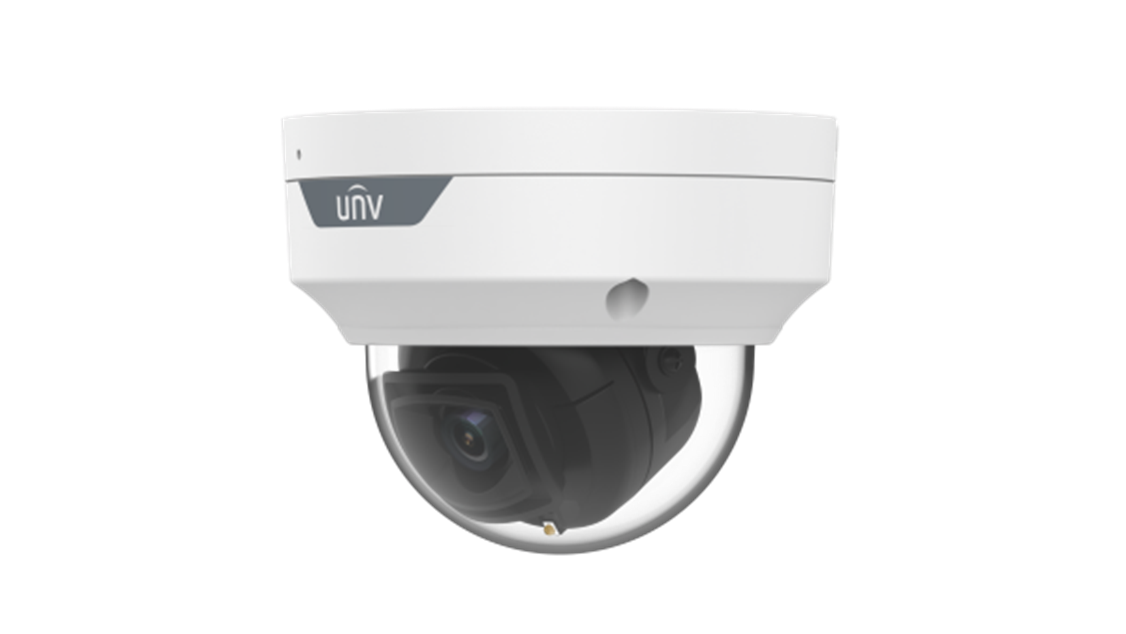 IP CAMERA WHITE AI ULTRA MOTION DETECTION 8MP/4K H.264/5/ MJPEG DOME 120 WDR PLASTIC/METAL 2.8MM FIXED LENS COLOR HUNTER WITH WISE-ISP WARM LED 30M POE IP67 BUILT IN MIC SUPPORT UP TO 512GB SD IK10 IMPACT RATING 12VDC