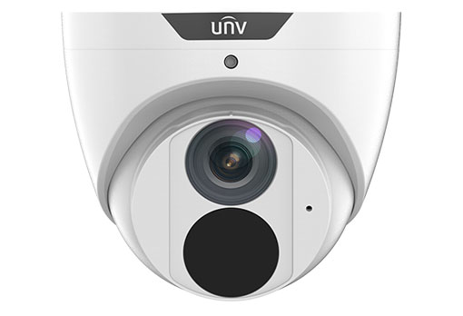PRIME-I SERIES IP CAMERA WHITE AI 5MP H.264/5/5+/ MJPEG TURRET 120 WDR METAL 2.8MM FIXED LENS LIGHT HUNTER IR 30M POE IP67 BUILT IN MIC SUPPORT UP TO 256GB SD 12VDC