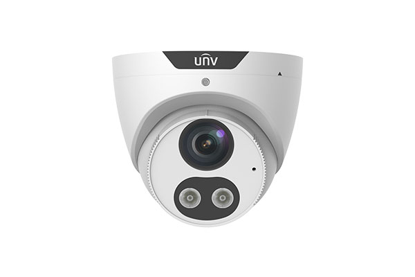 PRIME-I SERIES IP CAMERA WHITE AI TRIGUARD 5MP H.264/5/5+/ MJPEG TURRET 120 WDR PLASTIC/METAL 2.8MM FIXED LENS LIGHT HUNTER IR+WHITE LED 30M POE IP67 BUILT IN MIC SUPPORT UP TO 256GB SD 12VDC