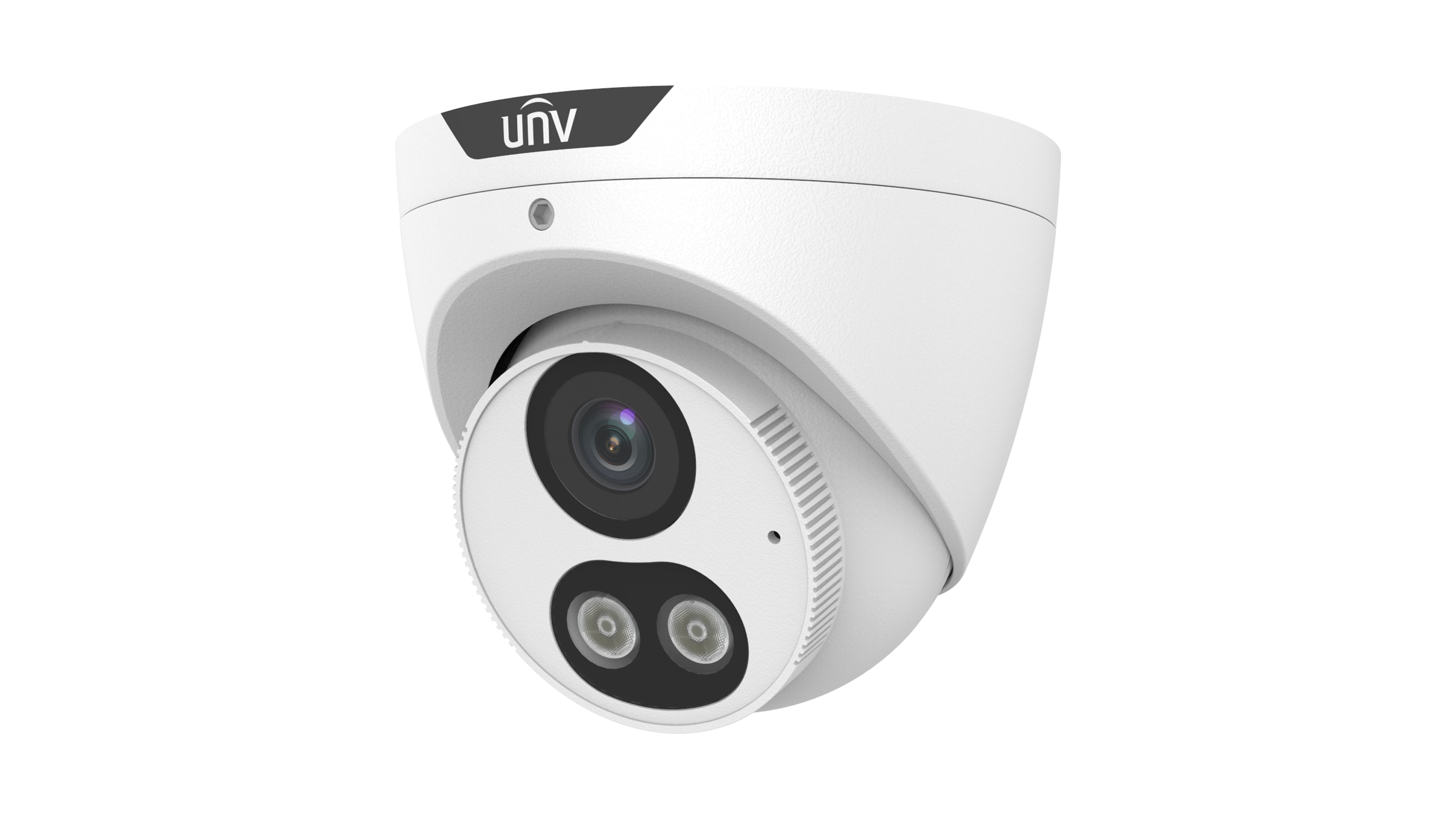 UNV IPC3616LE-ADF28KM-DL3 DUAL-LIGHT 6MP IP CAMERA TURRET 2.8MM MIC IR 30M IP67 POE UPTO 512GB SSD 12VDC