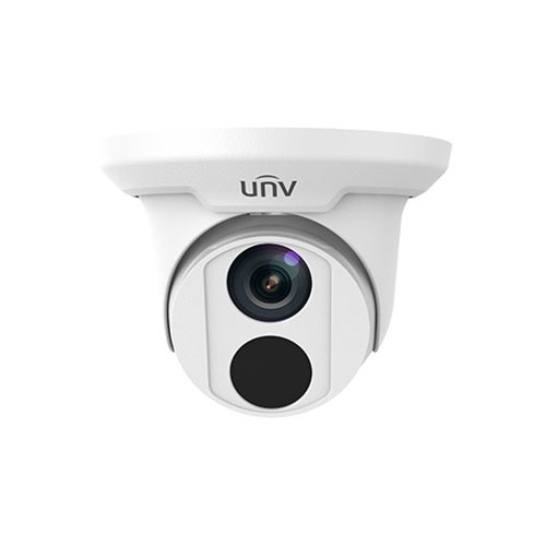 PRIME-II SERIES IP CAMERA WHITE 6MP H.264/5+/ MJPEG TURRET 120 WDR METAL 2.8MM FIXED LENS IR 30M POE IP67 WITHOUT MIC NO-SD CARD SLOT 12VDC