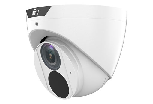 PRIME-I SERIES IP CAMERA WHITE AI PEOPLE COUNT 8MP/4K H.264/5/5+/ MJPEG TURRET 120 WDR METAL 2.8MM FIXED LENS LIGHT HUNTER IR 30M POE IP67 BUILT IN MIC SUPPORT UP TO 256GB SD 12VDC