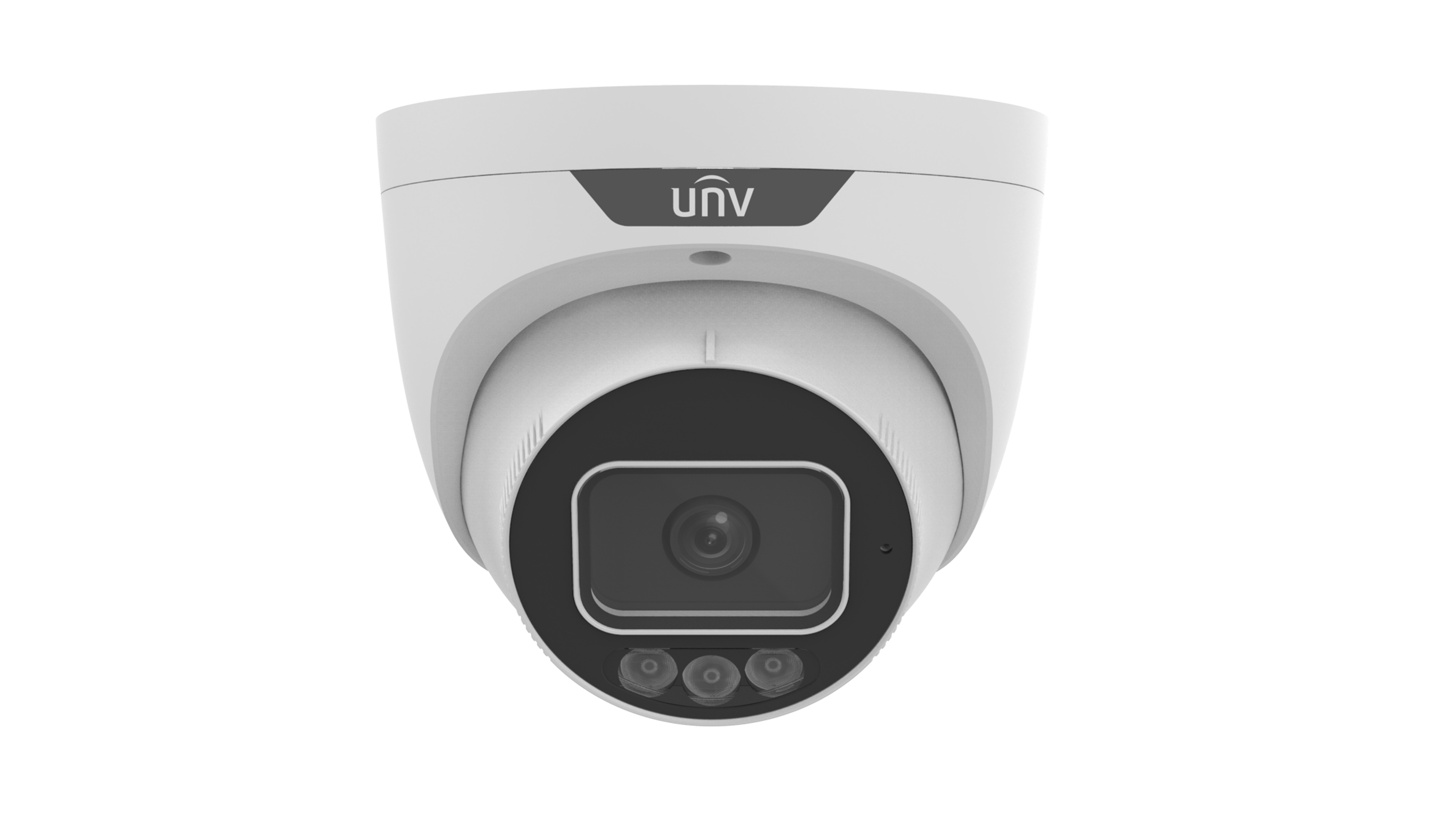 PRIME SERIES IP CAMERA WHITE AI TRIGUARD 5MP H.264/5/5+/ MJPEG TURRET 130 WDR METAL 2.8MM FIXED LENS LIGHT HUNTER IR+WHITE LED 30M POE IP67 BUILT IN MIC AUDIO IN AUDIO OUT 1 x ALARM IN 1 x ALARM OUT SUPPORT UP TO 256GB SD 12VDC