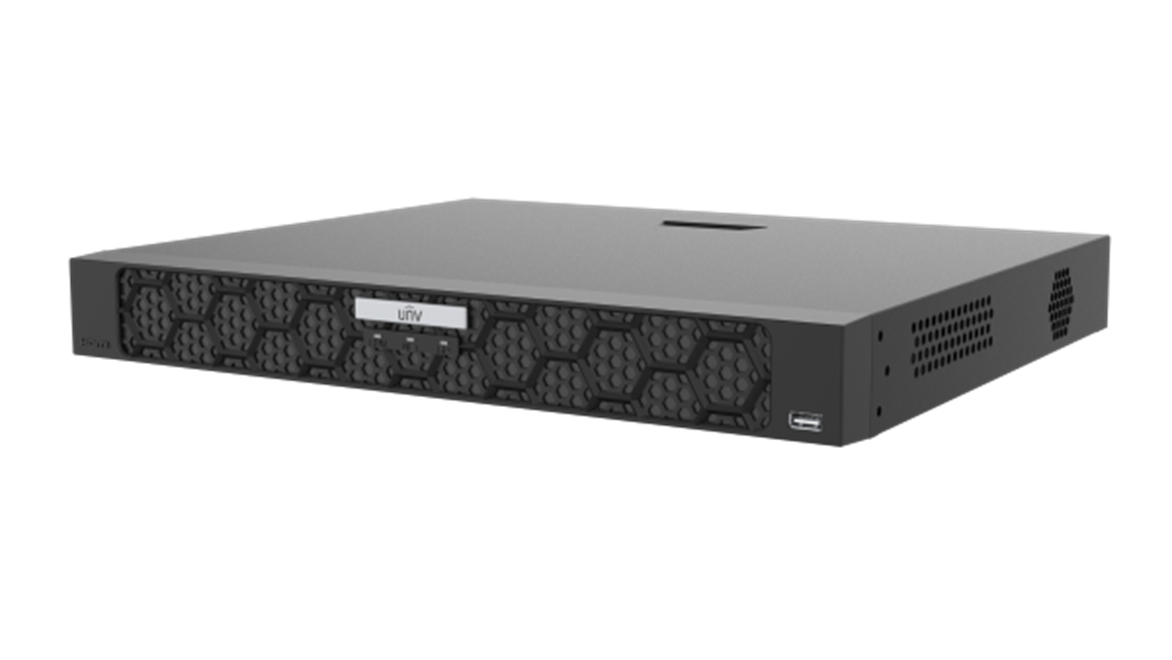 UNV NVR502-32B-P16-IQ 32CH 16X POE NVR 4K HDMI H265 2X SATA UPTO 16TB EACH 240W POE 1U BLACK