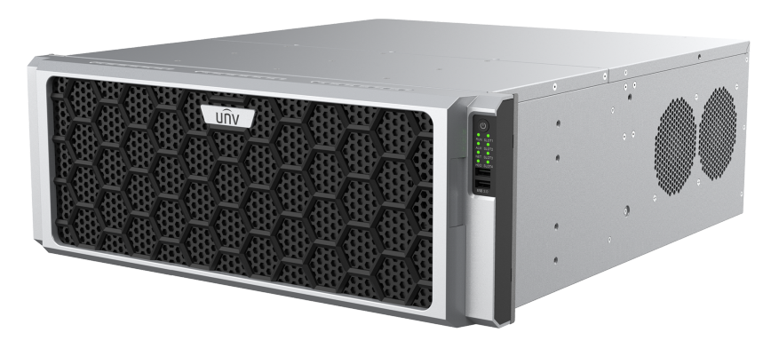 UNIVIEW PRO 128CH AI NVR UPTO 12MP 768Mbps INPUT 24xSATA HDD PORT UP TO 16TB EACH 240VAC