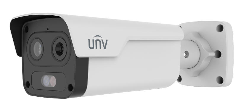 PRIME-IV SERIES IP CAMERA WHITE AI ACTIVE DETERRANCE & THERMAL 256x192 SENSOR 4MP H.264/5/5+/ MJPEG BULLET 120 WDR METAL 4MM FIXED LENS STARLIGHT IR 40M POE IP67 BUILT IN MIC AUDIO IN AUDIO OUT 2 x ALARM IN 2 x ALARM OUT SUPPORT UP TO 512GB SD 12VDC