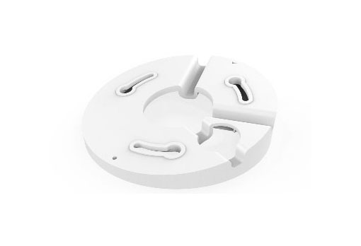 UNIVIEW ANGLED MOUNT BRACKET SUITS DOME/ UFO/ MINI DOME/ FIXED DOME/ TURRET WHITE PLASTIC 0.04 KG