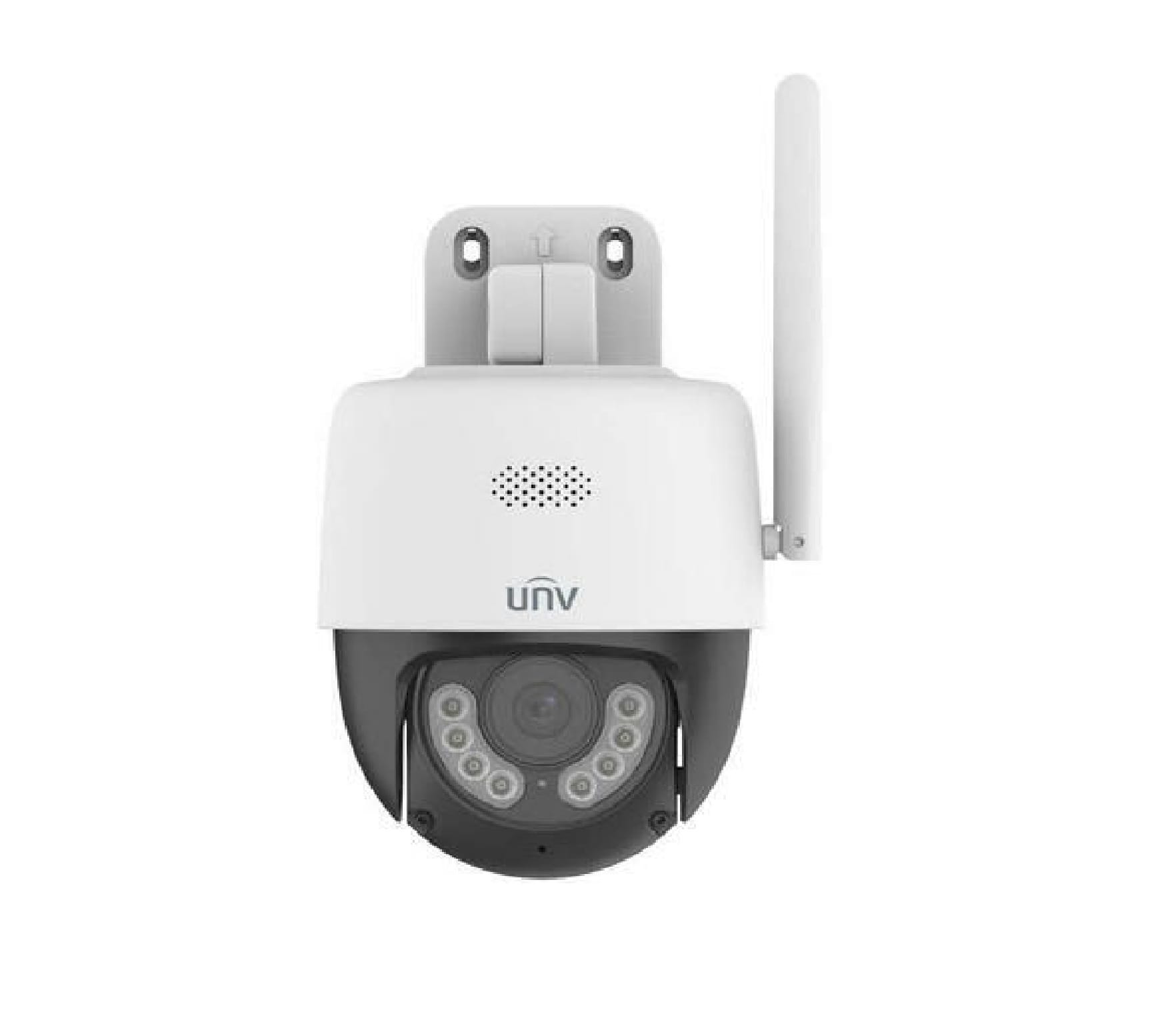 UNV UHO-P1A-M5F4D-U 5MP WIFI DUAL LIGHT IP CAMERA PAN TILT 4MM MIC IR 30M IP66 UPTO 512GB SSD 12VDC WHITE