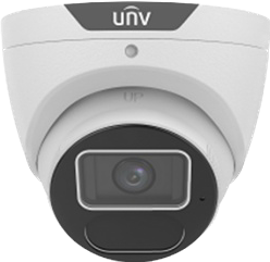 UNI6 PRIME-II IP CAMERA WHITE AI PEOPLE COUNT 6MP H.264/5/5+/ MJPEG TURRET 130 WDR PLASTIC/METAL 2.8MM FIXED LENS LIGHT HUNTER IR 40M POE IP67 BUILT IN MIC SUPPORT UP TO 256GB SD 12VDC